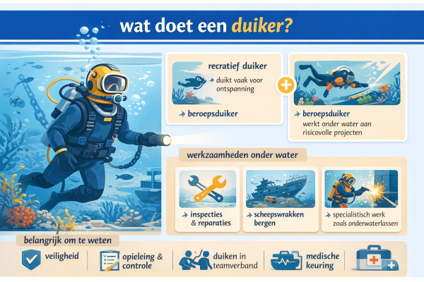Alles over het beroep duiker Wat doet een duiker